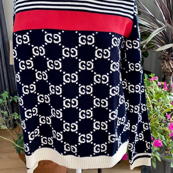 Gucci GG Supreme Striped Knit Sweater NEW WITH TAGS - Picture 6 of 6